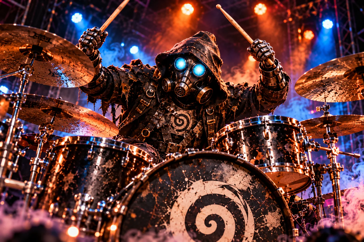 Nox performing on stage